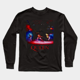 QUEEN FREDDIE MERCURY MERCH VTG Long Sleeve T-Shirt